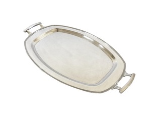 Plateau de service élégant pour la fête de mariage pour la maison Hôtel portions Plat Moderne en laiton métal Cuisine Utilisation au prix de gros de l'Inde - Product Image 1