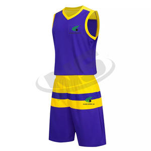 Uniforme de baloncesto de poliéster 100% de alta calidad, ropa de equipo hecha a medida, camiseta y pantalones cortos de sublimación para hombres para deportes al aire libre - Product Image 5