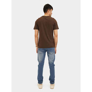 Craig 100% Cotton Crew Neck Slim Fit T-Shirt 300g Jersey with Compressed Feature 220g Cotton/<b>Bamboo</b> Fiber Silk <b>Screen</b> Printing - Product Image 4