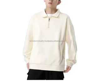 Sweat-shirt et sweat à capuche unisexe brodés en tissu teints et perlés pour la saison hivernale - Product Image 2