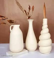 Vase à fleurs rond fait main de style animal en corne créative, toucher réel, décoration de la maison, bureau, hôtel, design moderne, élégant - Product Image 3