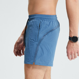 Pantalones cortos deportivos de verano para hombre, transpirables, de secado rápido, sólidos, de 5 pulgadas, para gimnasio, logotipo personalizado de lona, béisbol, baloncesto, natación, trotar - Product Image 3