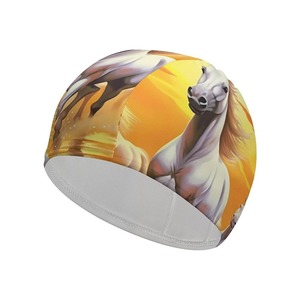 Gorro de natación con estampado de silicona de venta directa de fábrica, gorro de natación con logotipo personalizado - Product Image 6