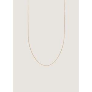 Colliers superposés unisexes en or massif 14 carats, micro-chaîne rolo et chaîne maille forçat, avec fermoir mousqueton, style empilable pour un look élégant ! - Product Image 4