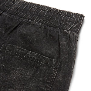 Short en jean personnalisé pour hommes, délavé à l'acide, vêtements d'été décontractés tendance, séchage rapide, respirant, imperméable 100% coton Service OEM - Product Image 5