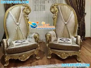 Sillas de salón clásicas de madera de teca tallada a mano, sillas de salón de diseño moderno, a la venta - Product Image 4