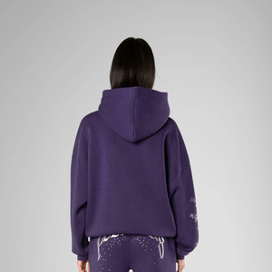 เสื้อฮู้ดผ้าฝุ่นแอซิดพร้อมโลโก้ออกแบบได้ตามต้องการ - Product Image 3