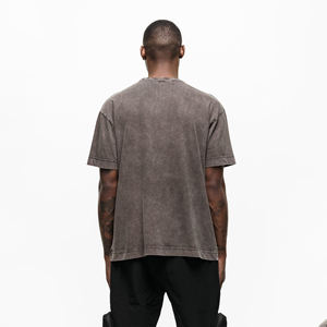 2024Spring Summer Vintage Distressed Washed Men Oversized <b>Tshirts</b> Custom Your Own Logo 100% Cotton Heavyweight Acid Wash T-Shirt - Product Image 3