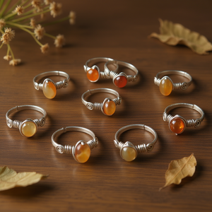 Anillos de Moda con Alambre y Detalles de Piedras Semipreciosas para Venta al por Menor - Product Image 3