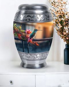 Urna Funeraria de Aluminio Impresa de Fabricante Confiable para Simbolizar el Amor Eterno con Hermosos Detalles Florales Conmemorativos - Product Image 6