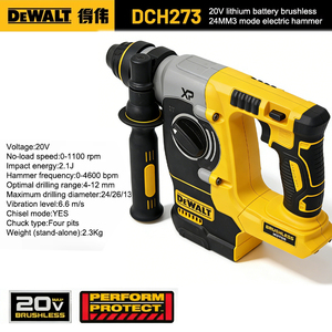 <span class=keywords><strong>Taladro</strong></span> <span class=keywords><strong>Percutor</strong></span> Rotatorio Inalámbrico <span class=keywords><strong>DEWALT</strong></span> DCH273 de <span class=keywords><strong>18V</strong></span>/20V con Motor sin Escobillas de Iones de Litio para Construcción, Renovación del Hogar y Perforación Industrial - Product Image 6