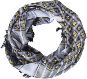 Bufanda táctica Shemagh de algodón 100%, patrón sólido, protección exterior y estilo inspirado en Arafat Kufiya para hombres y mujeres - Product Image 5