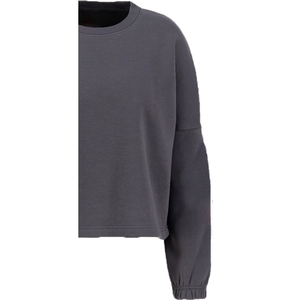 Sweat-shirt en polaire brodé écologique pour femme, respirant, coupe-vent, col rond, manches longues, 340 grammes, devant - Product Image 5