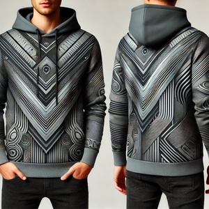 Sudadera con capucha de Algodón 100% con lavado ácido de alta calidad hecha a medida OEM, ropa de calle Vintage para hombre, de gran tamaño Sudadera con capucha, patrón de pantalones de chándal - Product Image 3