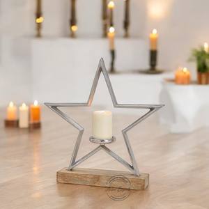 Portavelas de Latón chapado en oro con forma y diseño únicos de tamaño pequeño para decoración navideña Pedido mínimo 100 piezas - Product Image 5