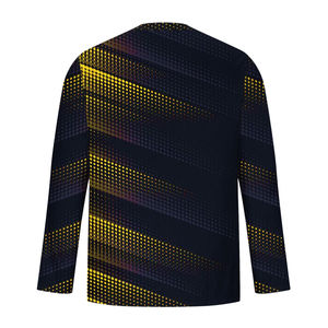 Ensemble de vêtements décontractés 2 pièces grande taille pour homme, survêtements d'hiver respirants à manches longues et à col rond avec impression par sublimation - Product Image 4