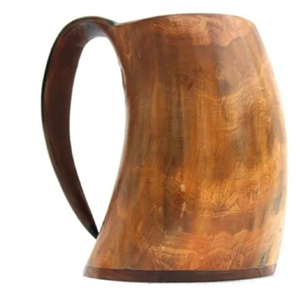 Taza de cuerno de búfalo auténtica para entusiastas de vasos rústicos únicos, taza Lager, taza nórdica de búfalo para beber, taza de cuerno Vikingo, venta al por mayor - Product Image 1