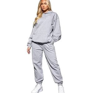Respirant réglable de bonne qualité à la mode femme fantaisie automne sweat à capuche décontracté et survêtement vêtements de salon ensemble de survêtement pour les filles - Product Image 1