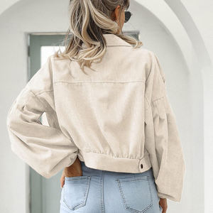 Latest Style Denim Jacket With Customized Logo Autumn and Winter Long Sleeved Casual Denim Jacket <b>for</b> Women - Product Image 2