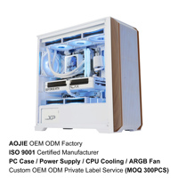 TA360M OEM Witte MATX ITX Mid-Tower Desktop Chassis Gamer CPU-kast Computer Gaming PC-kast met ventilator PC-kast