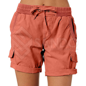กางเกงขาสั้นคาร์โก้สำหรับผู้หญิงสวมใส่สบายและระบายอากาศได้ดีเสื้อผ้าแฟชั่นปรับแต่งได้ - Product Image 1