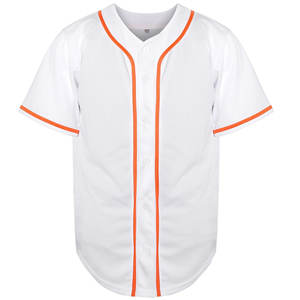 Camiseta de Béisbol Personalizada por Sublimación, Uniforme Transpirable de Poliéster para Hombre, Camiseta de Softbol con Bordado y Estampado en Blanco para la Venta - Product Image 4
