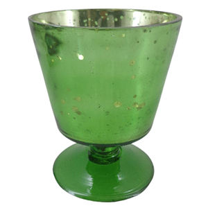 Pot de bougie givré de sable votif de lumière en verre de qualité supérieure pour la décoration de maison et de table faite à la main en vrac - Product Image 5