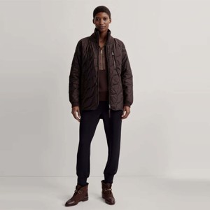 Elegante chaqueta acolchada para mujer con cierre de cremallera Prendas de abrigo ligeras y cálidas para el invierno - Product Image 1