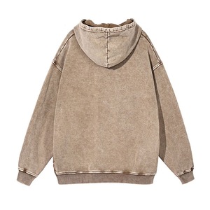 High Quality <b>Men</b> Acid Wash Fleece Hoodie Blanks Heavyweight 100% Cotton Embroidered Design <b>for</b> Spring - Product Image 2