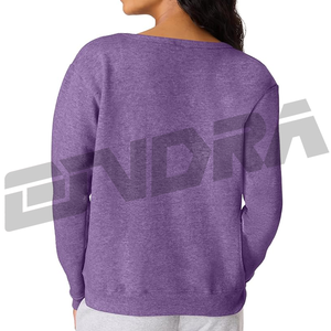 Sweat-shirt pour femme en tissu respirant violet, coupe décontractée, style streetwear décontracté, à porter tous les jours, confortable, tendance pour toutes les saisons, achetez maintenant - Product Image 3