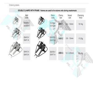 Pissco-Pinzas dobles microvasculares, Clamps11mm con instrumentos de personalizaciones - Product Image 5