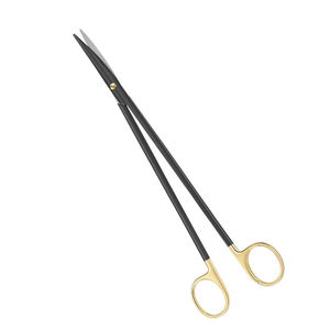 ใหม่กรรไกร metzenbaum แบบตรงและโค้ง16ซม. ทื่อ/ทื่อ TC ทองเครื่องมือผ่าตัดทางการแพทย์สัตวแพทย์ซัพพลายเออร์ปากีสถาน - Product Image 3