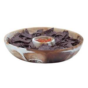 Ensemble bol et plateau d'art en résine de luxe fait à la main ensemble époxy brillant poli classique pour collations de bonbons de fête et fruits secs - Product Image 6