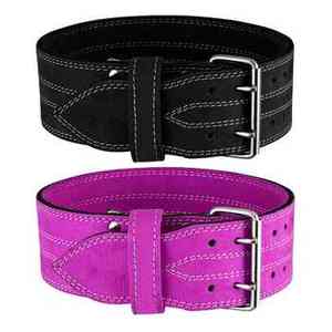 High Quality Leather Customized Weightlifting Fitness Belt with Heavy Duty Lever Gym <b>Waist</b> <b>Trainer</b> Buckle Style Weightlifters - Product Image 3