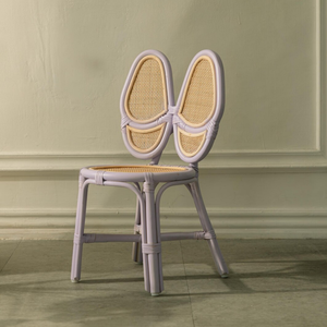 Silla Infantil de Ratán Morada con Forma de Conejo - Product Image 4