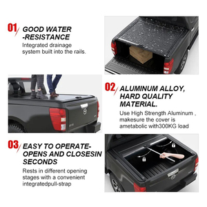 Cubierta Retráctil Manual de Aluminio Enrollable para la Caja de la Camioneta JAC Shuailing T8 - Product Image 6
