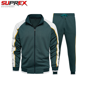 Ensemble de survêtement sportif écologique pour homme Suprex Enterprises, veste à fermeture éclair à manches longues printemps-automne + pantalon de survêtement, imprimé léopard - Product Image 4