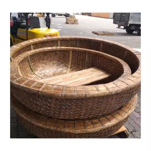 Vietnam Traditional Handwoven Bamboo <b>Basket</b> Coracle for <b>Fishing</b> and Tourism - Product Image 2