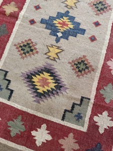 Alfombra de yute de lana hecha a mano de la mejor calidad, estilo moderno multicolor para viajes de picnic en casa, diseño de sala de oración para interiores y exteriores - Product Image 2