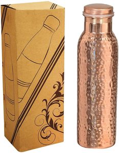 Bouteille en cuivre laqué gratuit de qualité supérieure pure sans couture sans doublure et sans revêtement Bouteille de taille standard disponible au prix le plus bas pour la vente - Product Image 4
