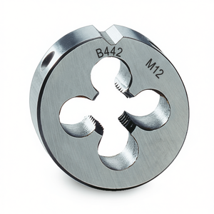 Macho y terraja redondos de acero de alta velocidad (HSS) para roscas métricas gruesas - Product Image 2