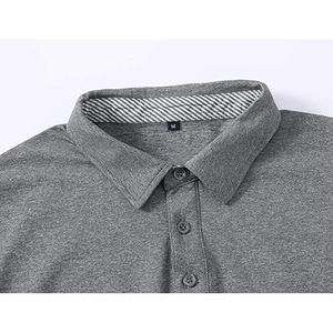 Camiseta informal de algodón 100% para hombre, transpirable, ligera, Color sólido, diseño impreso en 3D, manga larga, ropa de calle de gran tamaño para Polo - Product Image 4