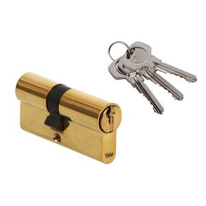 Door <b>Cylinder</b> Yale Y500 30/35 3 Keys, Brass - Product Image 1