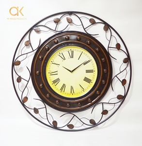 Reloj de Metal de hierro creativo único de latón Ak, decoración del hogar, sala de estar, decoración del hogar, reloj de pared de lujo de calidad Premium - Product Image 1