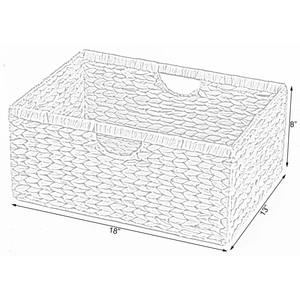 Cestas de Jacinto, Cesta de Almacenamiento Tejida a Mano Rústica, Venta al por Mayor, Ecológica, Hecha en Vietnam - Product Image 2