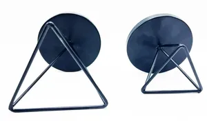 Juego de 2 candelabros para decoración del hogar negro mate - Product Image 2