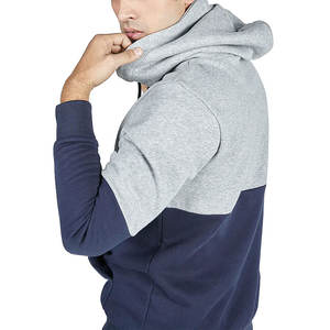 Sweat à capuche en polaire pour homme, nouvelle conception automne-hiver, logo personnalisé de haute qualité, uni, teinture unie, confortable, pull-over - Product Image 3