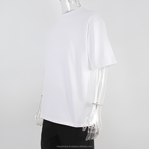 เสื้อยืดทรงบ็อกซี่ ฮิปฮอป 180 GSM แขนเสื้อแบบดรอปโชว์เดอร์ ลายกราฟิก ผ้าคอตตอนหนานุ่ม สตรีทแวร์สั่งทำพิเศษ ทรงโอเวอร์ไซส์ ผู้ชาย พลัสไซส์ ทรงสลิมฟิต - Product Image 5