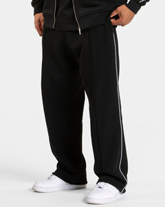Nouveau design personnalisé, sweat à capuche et jogging noirs pour homme avec passepoil, ensemble de survêtement deux pièces respirant pour homme, streetwear, ensemble de survêtement pour homme - Product Image 6