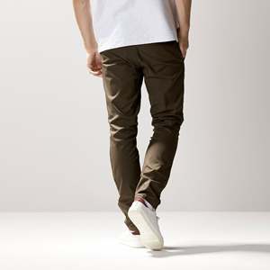 Pantalones Chino de Lona para Hombre, Cintura Media, con Cierre y Logotipo Personalizable, 100% Algodón, Antiarrugas, Estilo de Trabajo Otoñal para Senderismo - Talla - Product Image 4